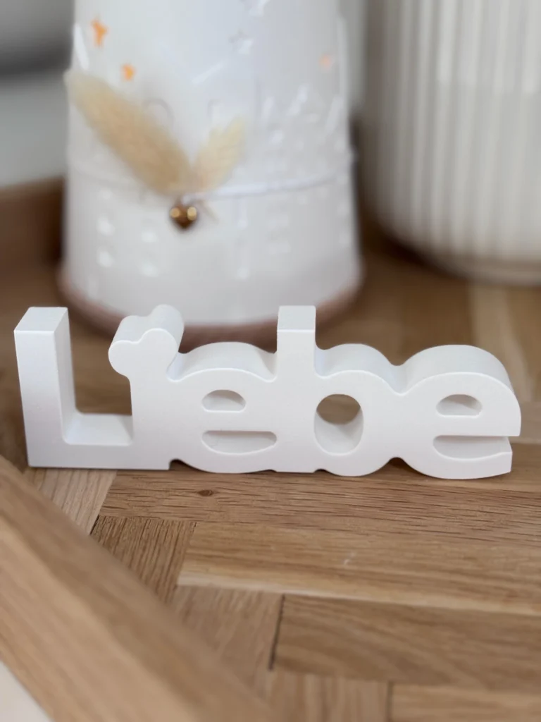 Schriftzug Liebe